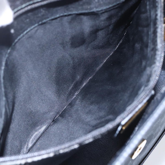 GUCCI Micro GG Canvas Shoulder Bag Black Gold 001 904 0915 Auth 155061