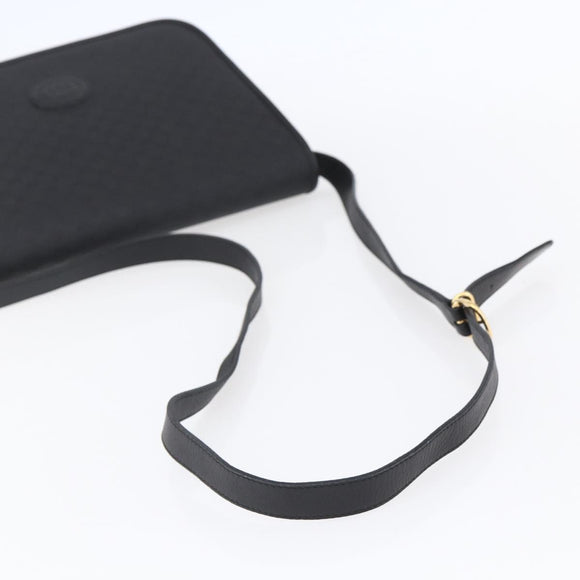 GUCCI Micro GG Canvas Shoulder Bag Black Gold 001 904 0915 Auth 155061