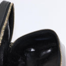 GUCCI Bamboo Vanity Pouch Enamel Black Gold 032 1956 0151 Auth 155062-18