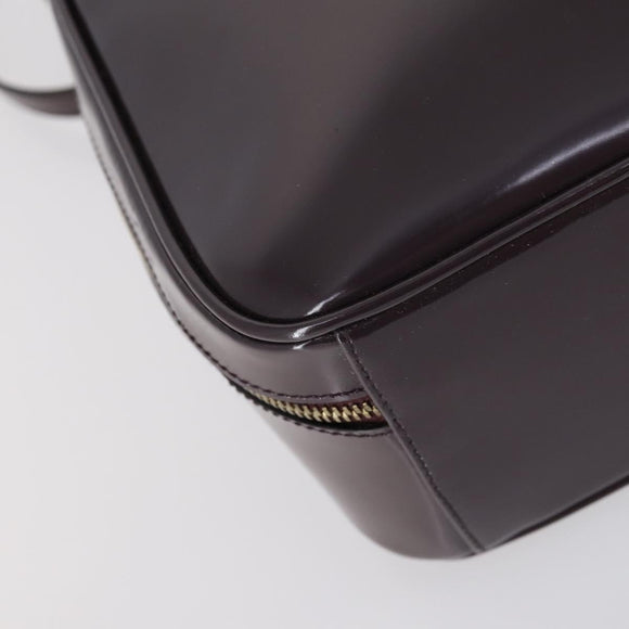 GUCCI Bamboo Hand Bag Enamel 2way Purple Gold 000 270 0323 Auth 155063