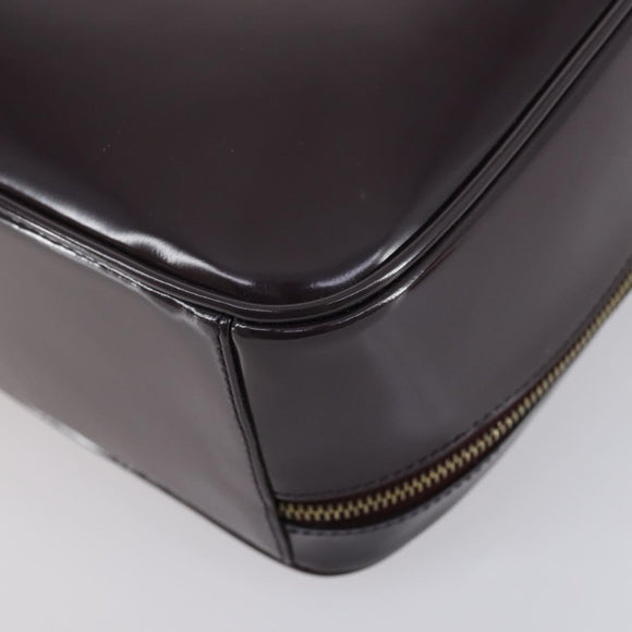 GUCCI Bamboo Hand Bag Enamel 2way Purple Gold 000 270 0323 Auth 155063