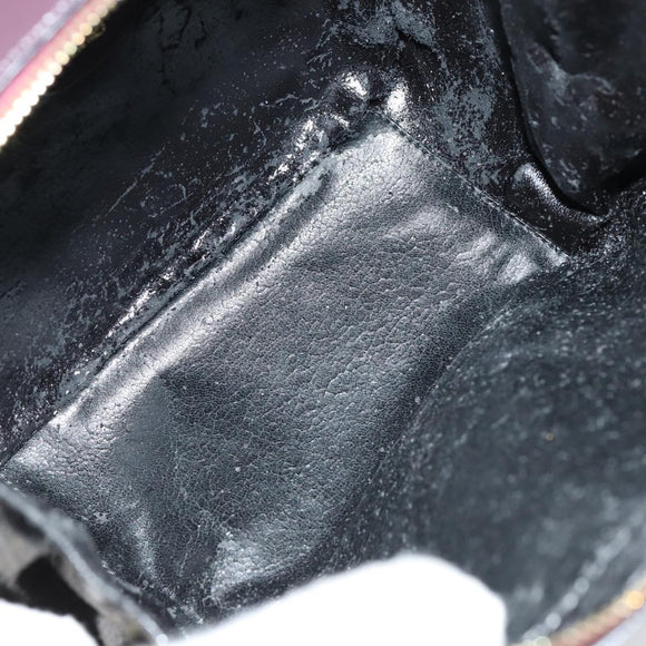 GUCCI Bamboo Hand Bag Enamel 2way Purple Gold 000 270 0323 Auth 155063