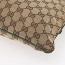 GUCCI GG Canvas Web Sherry Line Shoulder Bag Beige Red Green 145809 Auth 155064-13