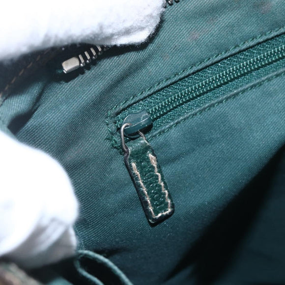 GUCCI GG Canvas Web Sherry Line Shoulder Bag Beige Red Green 145809 Auth 155064