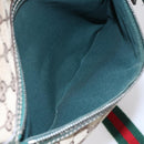 GUCCI GG Canvas Web Sherry Line Shoulder Bag Beige Red Green 145809 Auth 155064-22