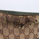 GUCCI GG Canvas Web Sherry Line Shoulder Bag Beige Red Green 145809 Auth 155064-7