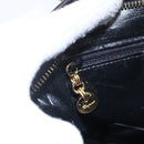 Salvatore Ferragamo Gancini Shoulder Bag Suede Brown Gold Auth 155065-16