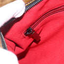 Salvatore Ferragamo Gancini Shoulder Bag Enamel Brown Silver Auth 155066-16