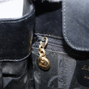 Salvatore Ferragamo Gancini Shoulder Bag Leather Black Gold Auth 155067-19