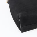 CELINE Shoulder Bag Leather Black Gold Auth 155068-17