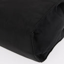 PRADA Hand Bag Nylon Metal Black Gold Auth 155069-11