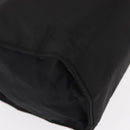 PRADA Hand Bag Nylon Metal Black Gold Auth 155069-12