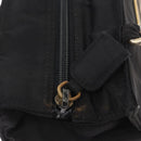 PRADA Hand Bag Nylon Metal Black Gold Auth 155069-14