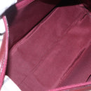 BURBERRY Nova Check Hand Bag Canvas Leather Beige Gold Auth 155070-12