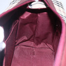 BURBERRY Nova Check Hand Bag Canvas Leather Beige Gold Auth 155070-20