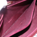 BURBERRY Nova Check Hand Bag Canvas Leather Beige Gold Auth 155070-21