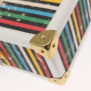 FENDI Vanity Hand Bag Leather 2way Multicolor Gold Auth 155071-14