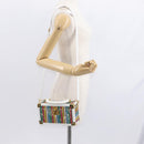 FENDI Vanity Hand Bag Leather 2way Multicolor Gold Auth 155071-22