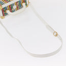 FENDI Vanity Hand Bag Leather 2way Multicolor Gold Auth 155071-9