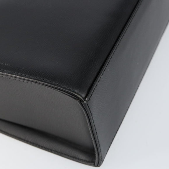 Christian Dior Shoulder Bag Leather Black Gold Auth 155073