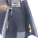 Christian Dior Shoulder Bag Leather Black Gold Auth 155073-19