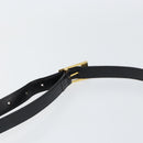 Christian Dior Shoulder Bag Leather Black Gold Auth 155073-8