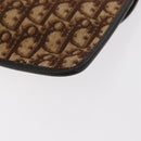 Christian Dior Trotter Canvas Shoulder Bag Brown Auth 155074-11