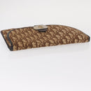 Christian Dior Trotter Canvas Shoulder Bag Brown Auth 155074-6