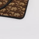 Christian Dior Trotter Canvas Shoulder Bag Brown Auth 155074-8