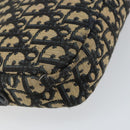 Christian Dior Trotter Canvas Shoulder Bag Navy Auth 155075-13