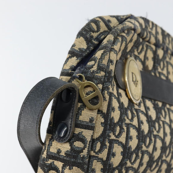 Christian Dior Trotter Canvas Shoulder Bag Navy Auth 155075