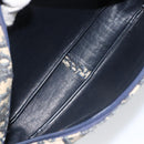 Christian Dior Trotter Canvas Shoulder Bag Navy Auth 155075-16