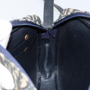 Christian Dior Trotter Canvas Shoulder Bag Navy Auth 155075-18