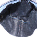 Christian Dior Trotter Canvas Hand Bag Navy Gold Auth 155076-18