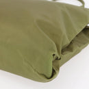 PRADA Tote Bag Nylon Green Silver Auth 155078-9