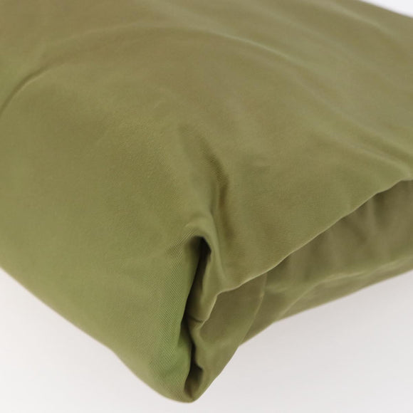 PRADA Tote Bag Nylon Green Silver Auth 155078