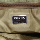 PRADA Tote Bag Nylon Green Silver Auth 155078-19