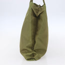PRADA Tote Bag Nylon Green Silver Auth 155078-4