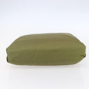 PRADA Tote Bag Nylon Green Silver Auth 155078-5