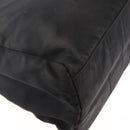 PRADA Tote Bag Nylon Black Silver Auth 155079-16