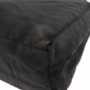 PRADA Tote Bag Nylon Black Silver Auth 155079-17