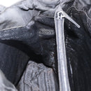 PRADA Tote Bag Nylon Black Silver Auth 155079-22