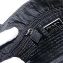 PRADA Tote Bag Nylon Black Silver Auth 155079-24