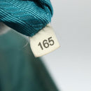 PRADA Tote Bag Nylon Turquoise Blue Gold Auth 155080-12