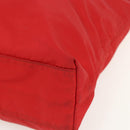 PRADA Tote Bag Nylon Red Silver Auth 155081-9