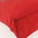 PRADA Tote Bag Nylon Red Silver Auth 155081-16