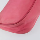 PRADA Shoulder Bag Nylon Leather Pink Gold Auth 155082-16