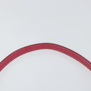 PRADA Shoulder Bag Nylon Leather Pink Gold Auth 155082-8