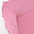 PRADA Hand Bag Nylon Pink Silver Auth 155083-11