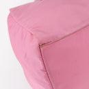 PRADA Hand Bag Nylon Pink Silver Auth 155083-13
